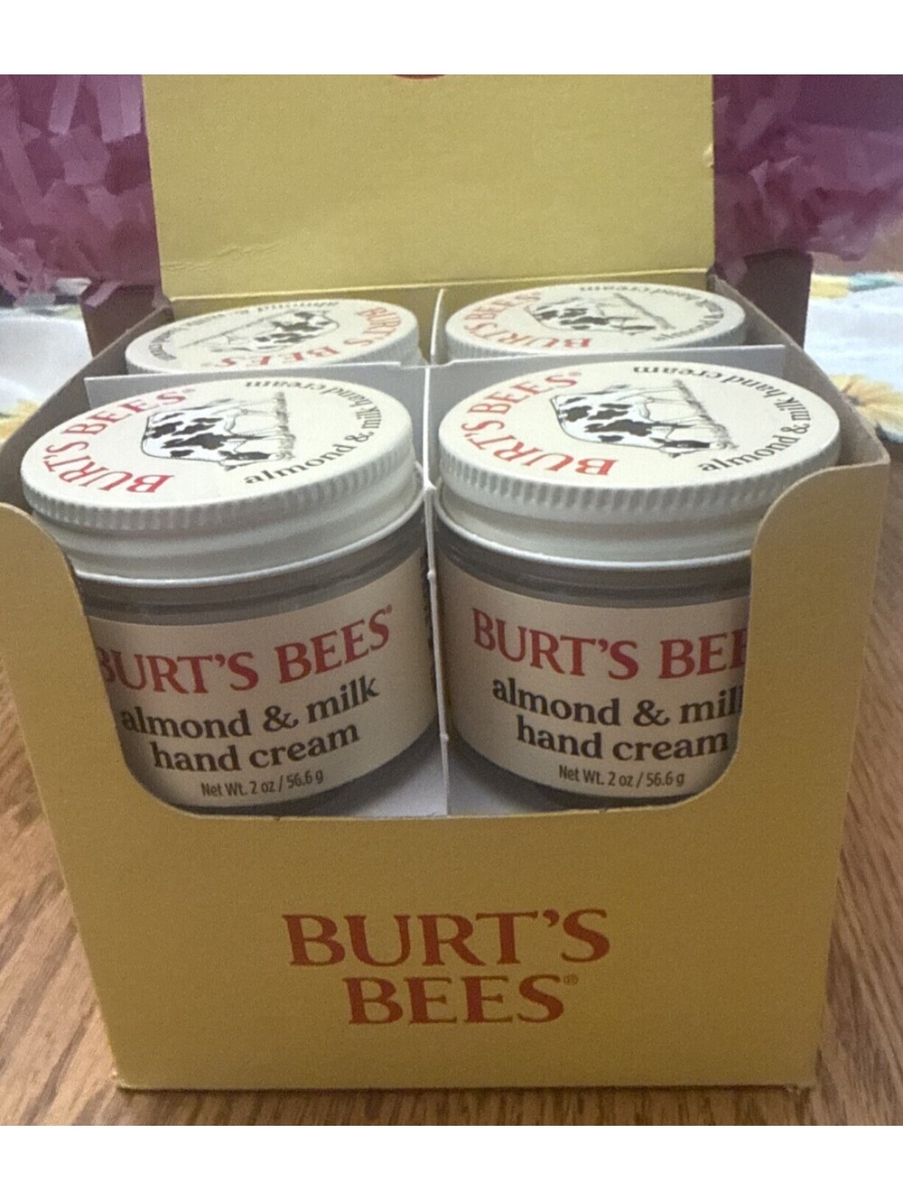 BURT'S BEES Almond & Milk Hand Cream, 2 oz, (8 Jars)